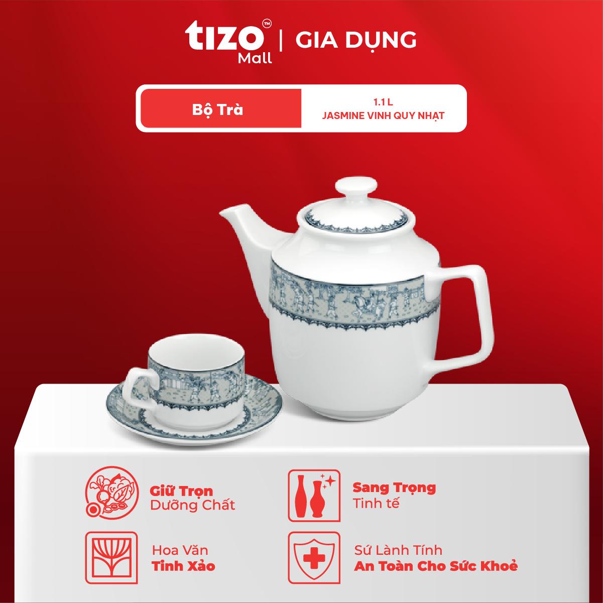 BỘ TRÀ 1.1 L - JASMINE - VINH QUY NHẠT