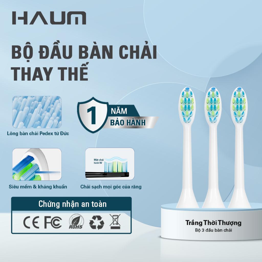 Bàn chải điện Haum Sonic Eletronic Toothbrush A351 (Tặng travel case)