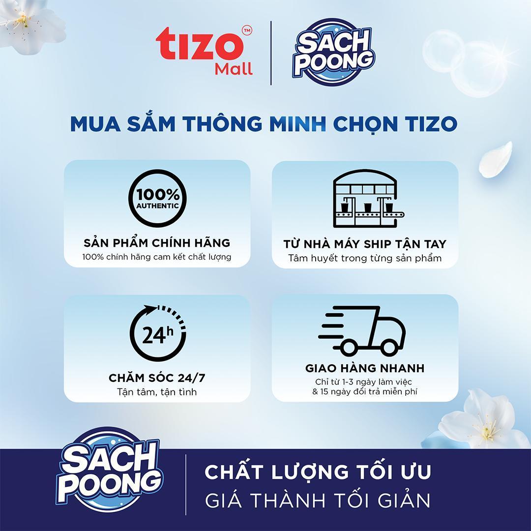 Mua 1 Tặng 1 - Nước giặt Sạch-Poong 3.2kg x 2