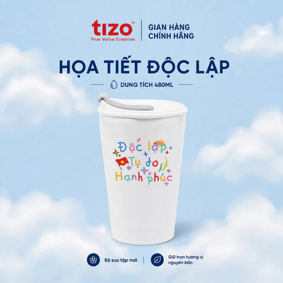 Minh Long I Ly Sứ Dưỡng Sinh Minh Long 0.48L K1 Trang Trí Hoa Văn Độc Đáo Mẫu Mã Đẹp Tiện Lợi Đa Dạng Độ Tuổi Dung Tích Lớn 480ml An Toàn Sức Khỏe - ĐỘC LẬP + QUAI VẢI