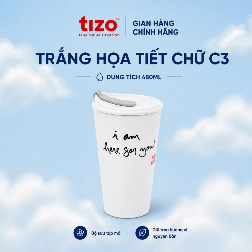 Minh Long I Ly Sứ Dưỡng Sinh Minh Long 0.48L K1 Trang Trí Hoa Văn Độc Đáo Mẫu Mã Đẹp Tiện Lợi Đa Dạng Độ Tuổi Dung Tích Lớn 480ml An Toàn Sức Khỏe - ĐỘC LẬP + QUAI VẢI