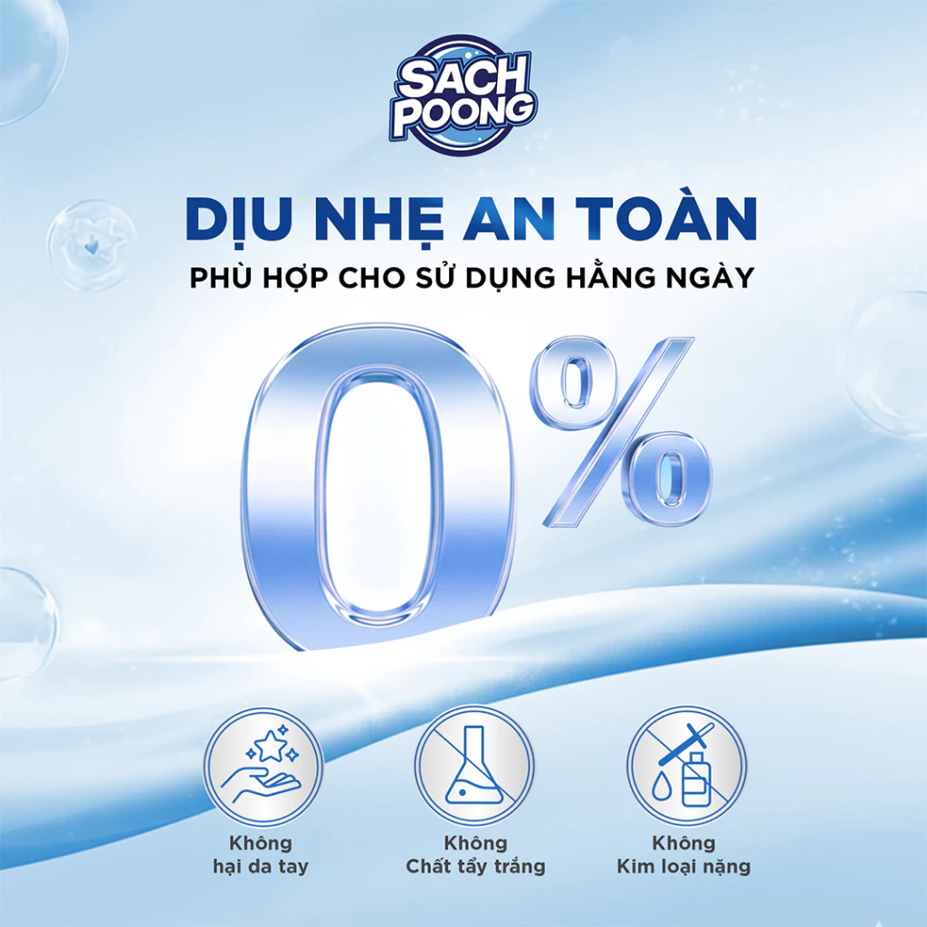 Nước giặt SạchPoong 1 túi x 0.6kg