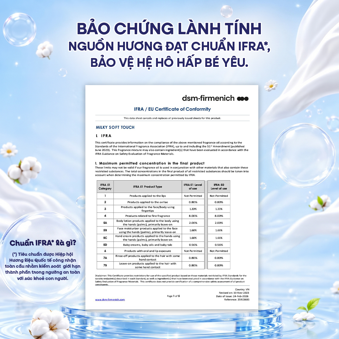 Combo Mix 2 Túi Nước Giặt Sach-Poong Lành Tính Milky Touch & Fresh Bloom Sạch Dịu Da cho Bé Yêu & Gia Đình 3kg x 2